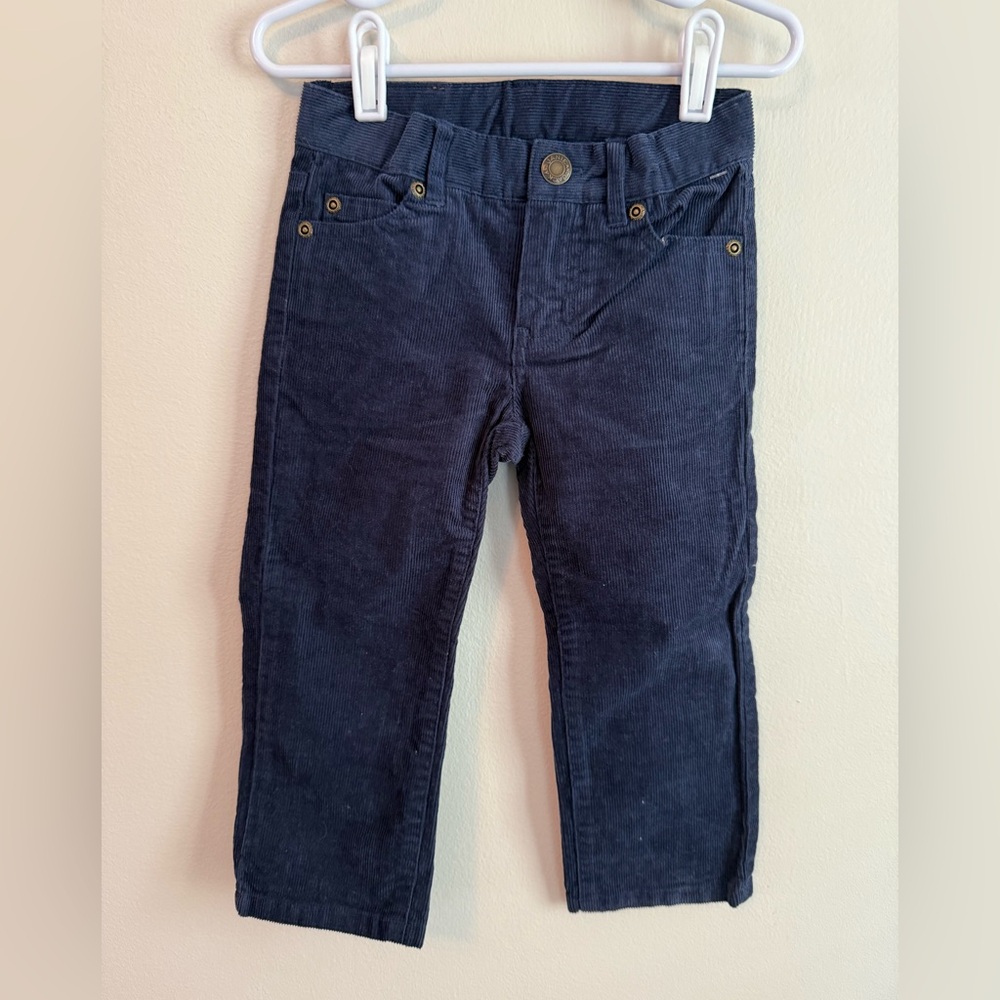 Janie and Jack Navy Blue Kids Corduroy Pants